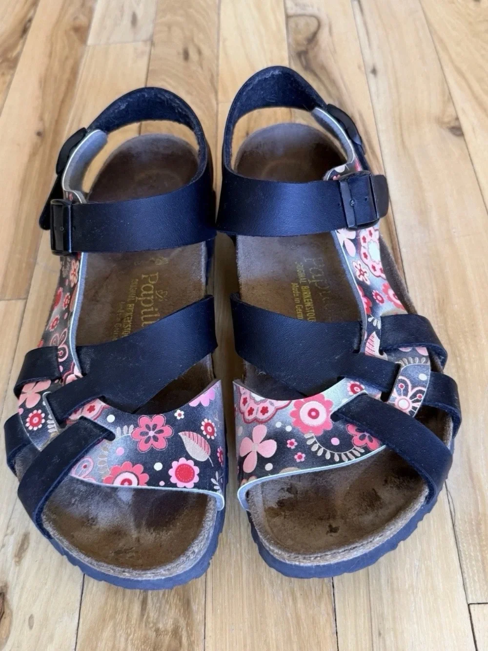 BIRKENSTOCK PAPILLIO PISA W/ SLINGBACK SANDALS SZ 9 (40) VERY GOOD